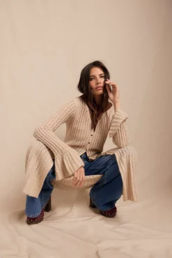 Chaqueta larga punto