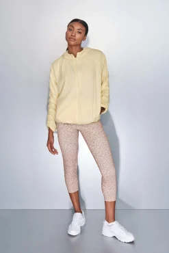 Chaqueta ligera reversible capucha amarillo