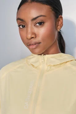 Chaqueta ligera reversible capucha amarillo