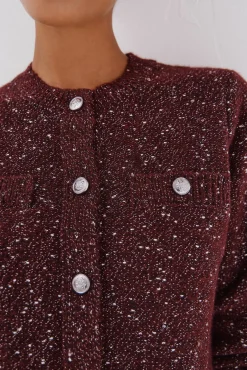 Chaqueta lúrex botones