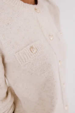 Chaqueta lúrex botones