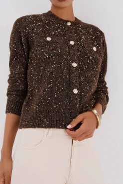 Chaqueta lúrex botones