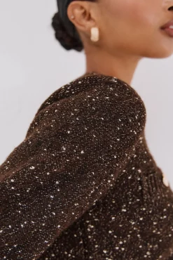 Chaqueta lúrex botones