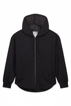 Chaqueta negra cremallera