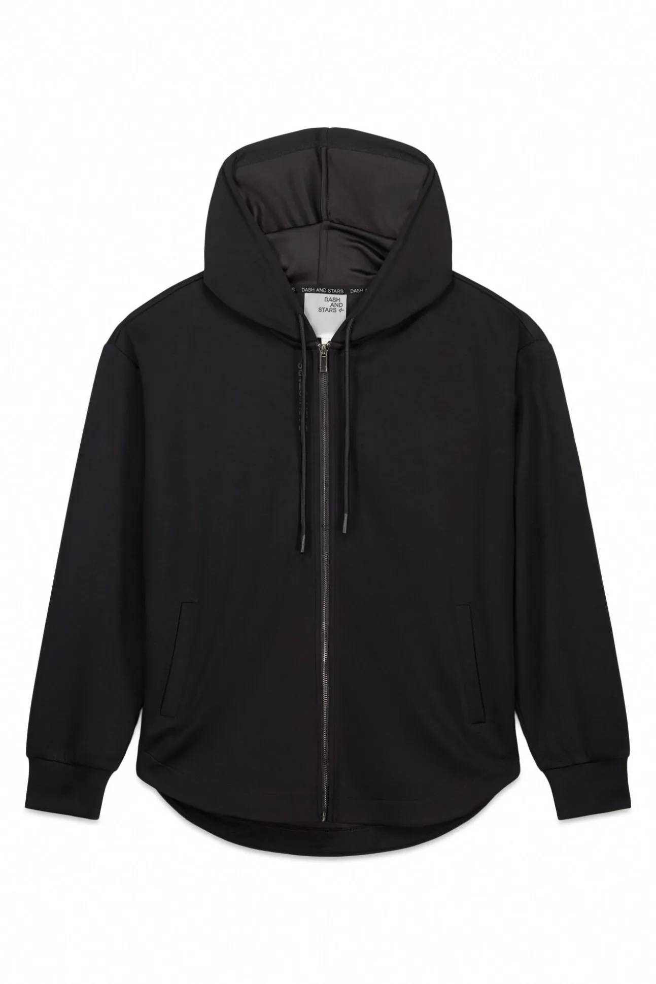 Chaqueta negra cremallera