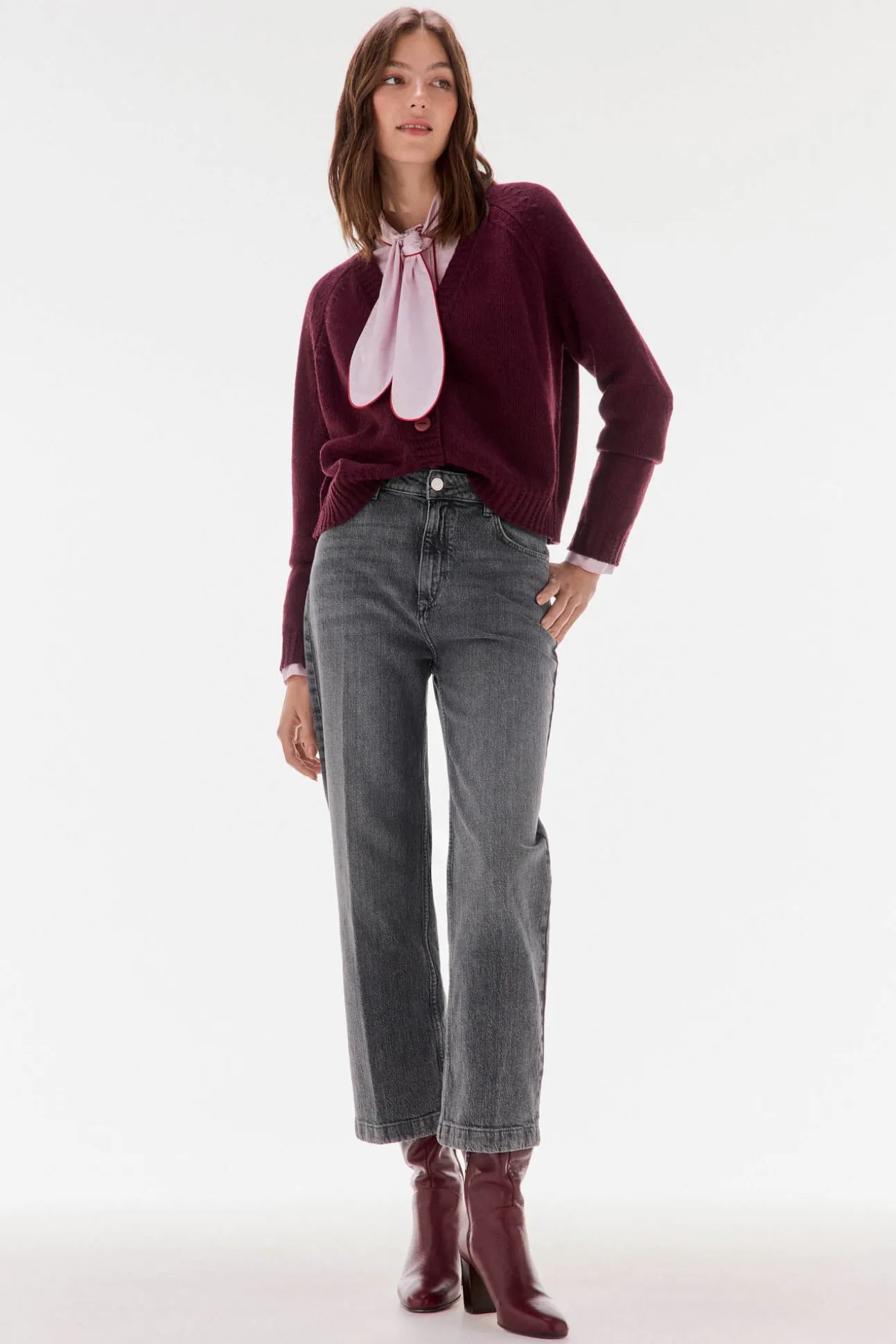 Chaqueta pico botones