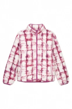 Chaqueta polar cremallera rosa chicle
