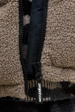 Chaqueta puffer teddy