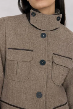 Chaqueta sahariana espiga