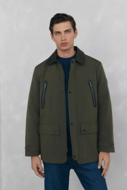 Chaqueta vistas cremallera repelente al agua