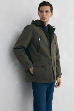 Chaqueta vistas cremallera repelente al agua