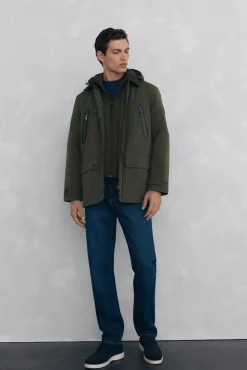 Chaqueta vistas cremallera repelente al agua