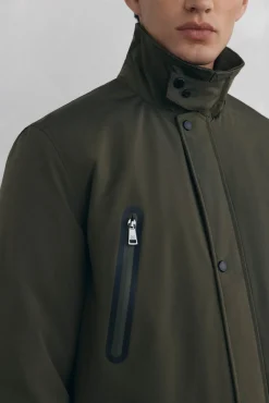Chaqueta vistas cremallera repelente al agua
