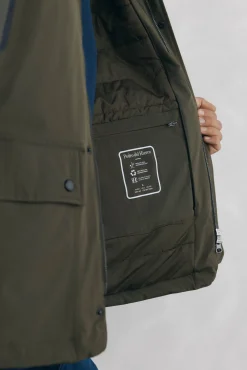 Chaqueta vistas cremallera repelente al agua