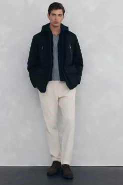 Chaqueta vistas cremallera repelente al agua