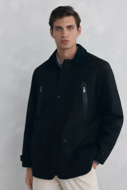 Chaqueta vistas cremallera repelente al agua