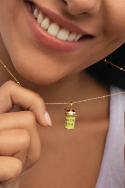 Charm Matcha Baño Oro