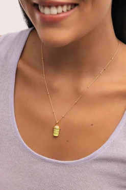 Charm Matcha Baño Oro