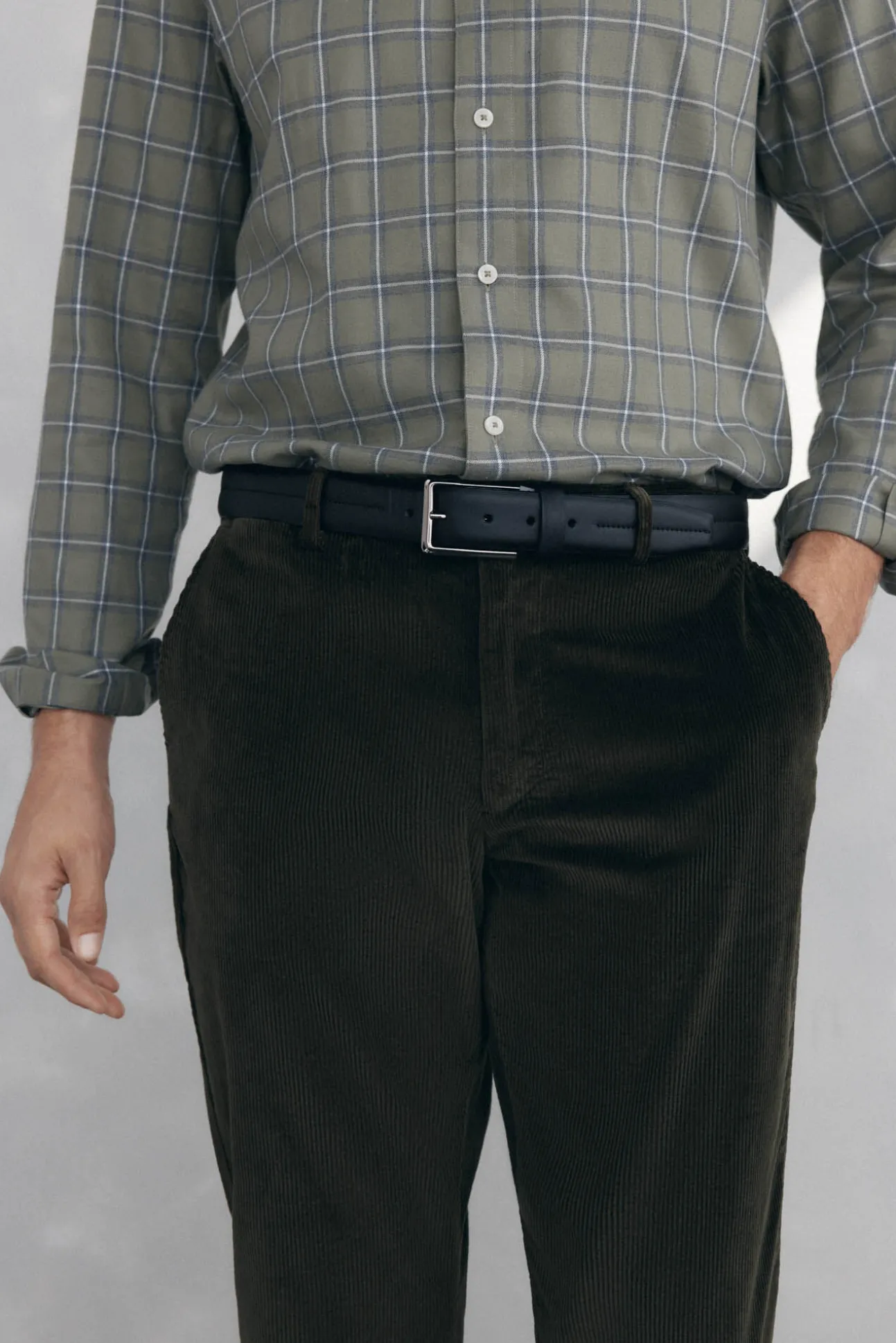 Chino pana gruesa regular fit