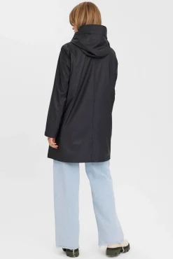 Chubasquero de mujer manga larga con capucha