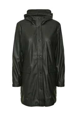 Chubasquero de mujer manga larga con capucha
