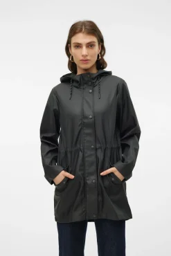 Chubasquero manga larga con capucha