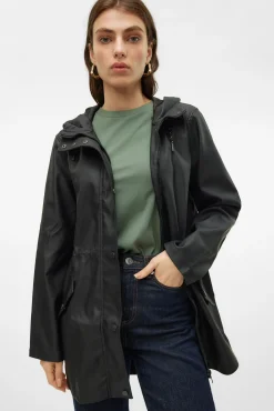 Chubasquero manga larga con capucha