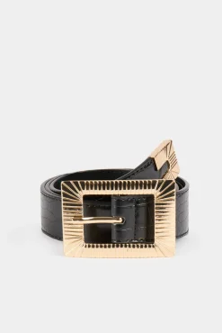 Cinturón con efecto cocodrilo