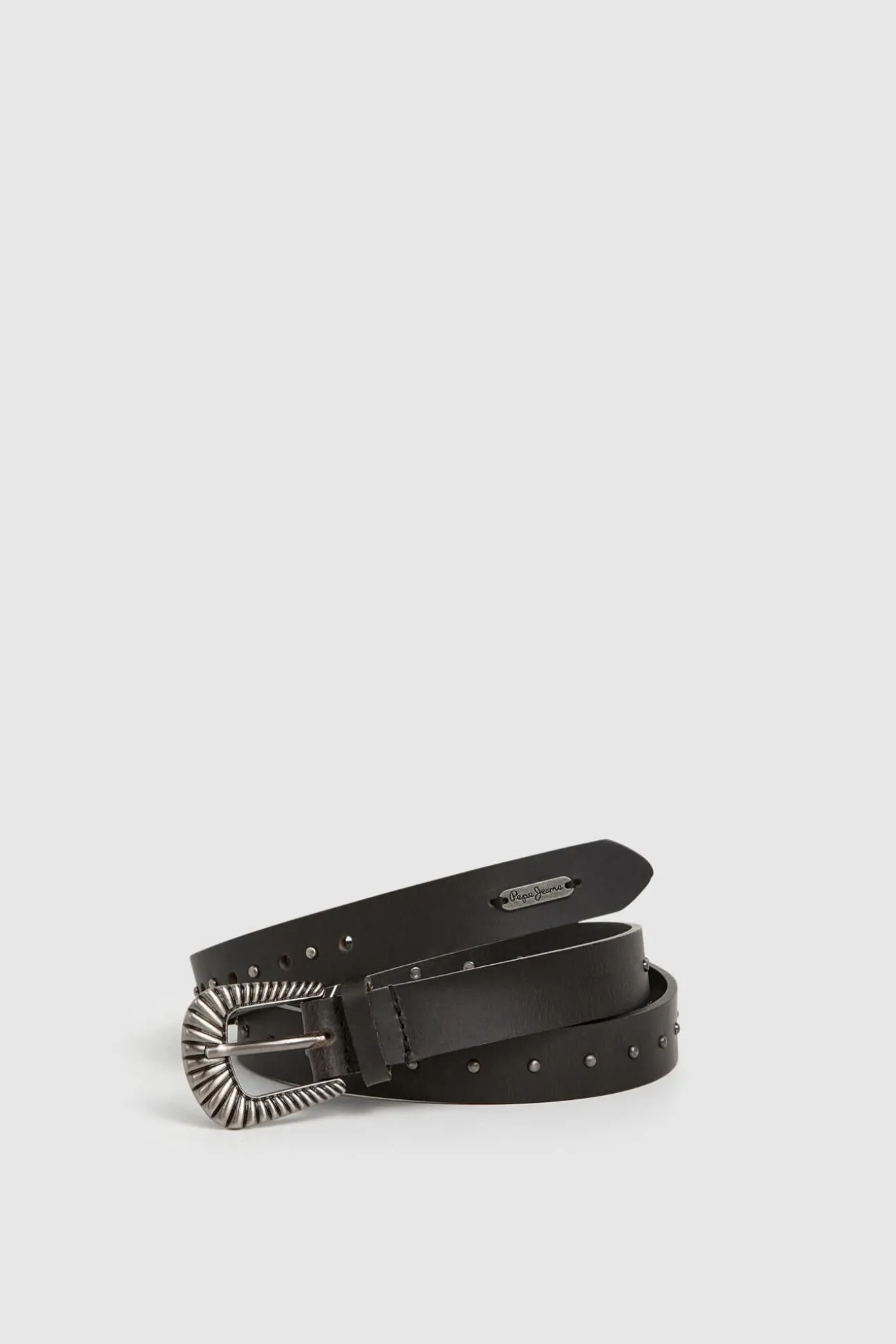 Cinturón Piel Con Tachuelas