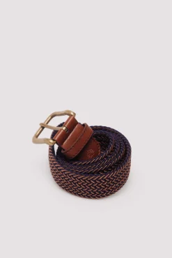 Cinturón trenzado multicolor