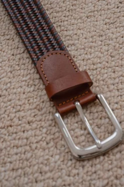 Cinturón trenzado multicolor