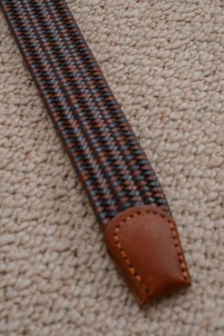 Cinturón trenzado multicolor