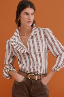 Claudette. Blusa a rayas