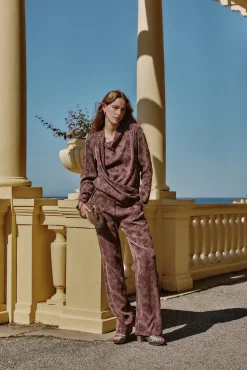 Concha. Blusa jacquard