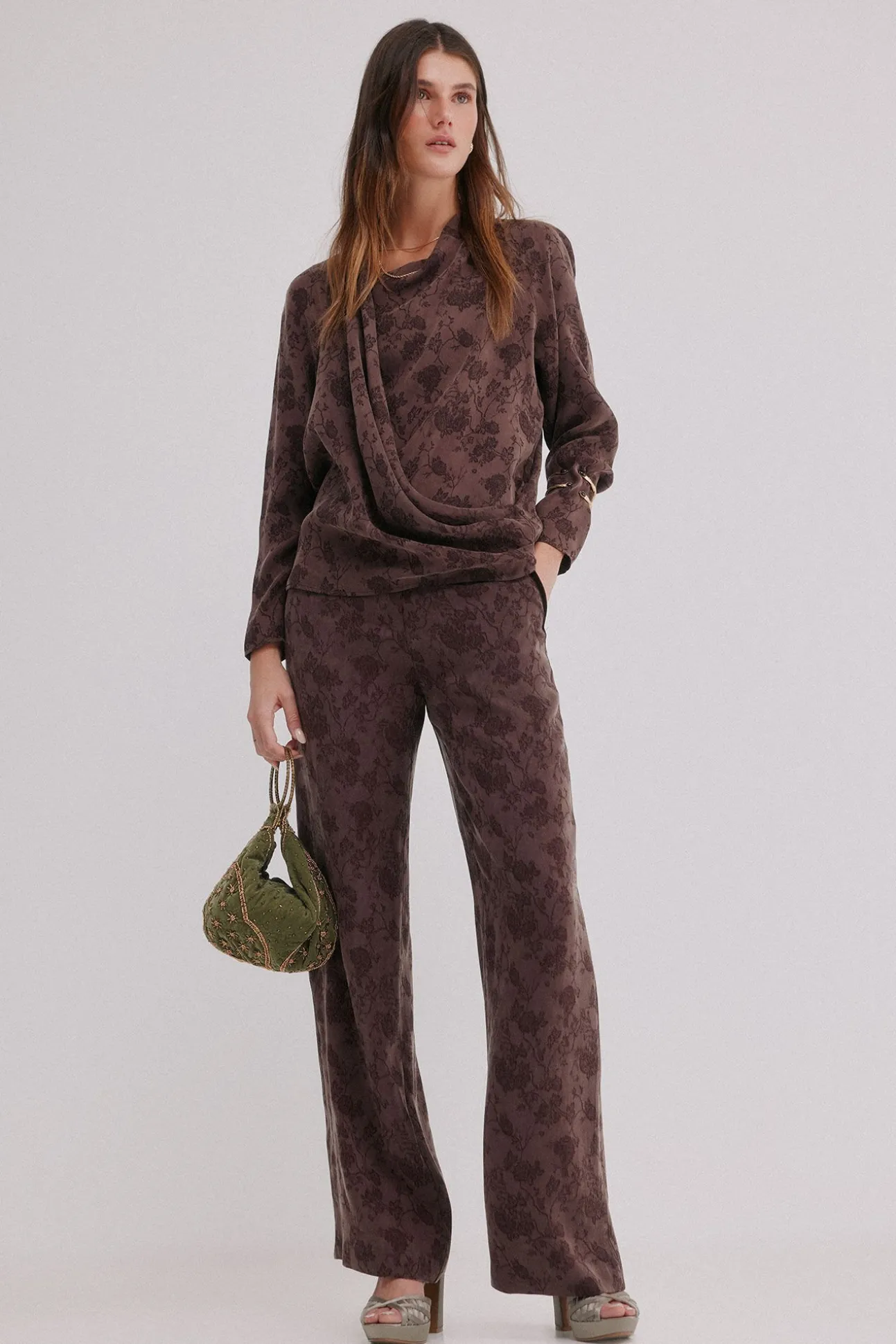 Concha. Blusa jacquard