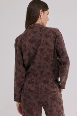 Concha. Blusa jacquard