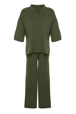 Conjunto básico 2 piezas canalé verde