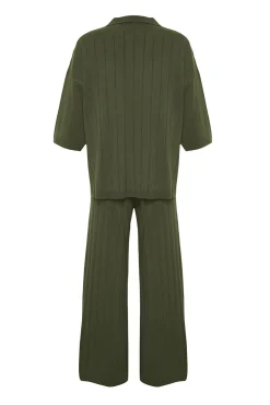 Conjunto básico 2 piezas canalé verde