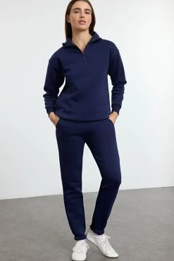 Conjunto chándal jogging felpa polar azul