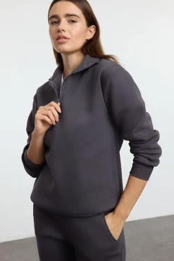 Conjunto chándal jogging felpa polar gris