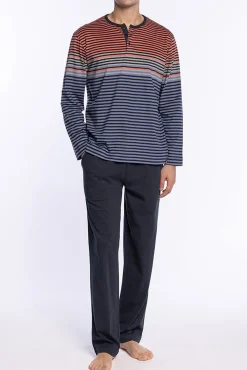 Conjunto de pijama largo con cuello tapeta Sophisticated