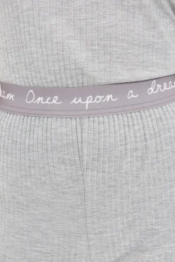 Conjunto pijama canalé gris