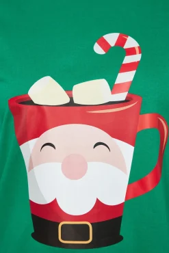 Conjunto pijama cuadros Navidad Papá Noél