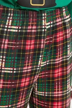 Conjunto pijama cuadros Navidad Papá Noél