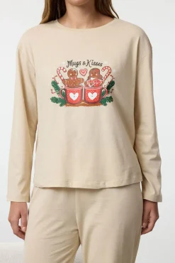 Conjunto pijama galletas Navidad 100% algodón