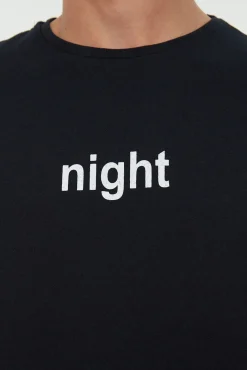 Conjunto pijama largo azul rayas