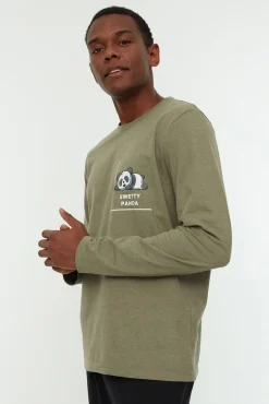 Conjunto pijama liso hombre dibujo panda