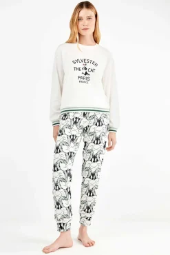 Conjunto pijama Sylvester en punto interlock