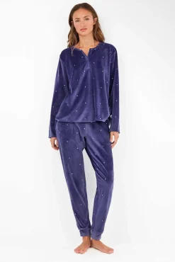 Conjunto pijama tejido polar elástico