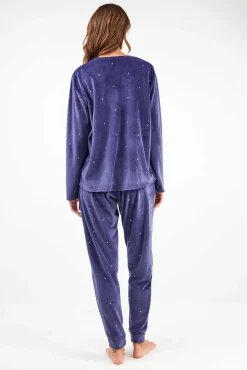 Conjunto pijama tejido polar elástico